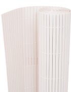 vidaXL Двустранна градинска ограда 90x300 см бяла