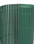vidaXL Двустранна градинска ограда PVC 90x300 см зелена