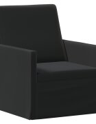 vidaXL Единичен диван Черно 70 x 81 x 82 см Кадифе