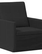 vidaXL Единичен диван Черно 70 x 81 x 82 см Текстил