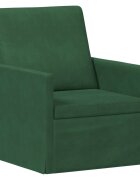 vidaXL Единичен диван Джунглово зелено 70 x 81 x 82 см Кордюрова тъкан