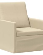 vidaXL Единичен диван Кремаво 70 x 81 x 82 см Текстил