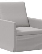 vidaXL Единичен диван Облачно сиво 70 x 81 x 82 см Текстил