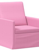 vidaXL Единичен диван Розово 70 x 81 x 82 см Текстил