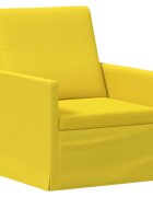 vidaXL Единичен диван Светло жълто 70 x 81 x 82 см Текстил