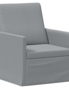 vidaXL Единичен диван Светлосиво 70 x 81 x 82 см Текстил
