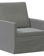 vidaXL Единичен диван Тъмносиво 70 x 81 x 82 см Кадифе