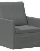 vidaXL Единичен диван Тъмносиво 70 x 81 x 82 см Текстил
