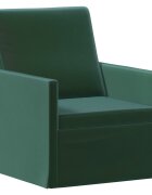 vidaXL Единичен диван Тъмнозелено 70 x 81 x 82 см Кадифе