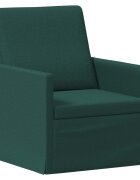 vidaXL Единичен диван Тъмнозелено 70 x 81 x 82 см Текстил