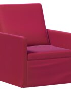 vidaXL Единичен диван Виненочервен 70 x 81 x 82 см Кадифе