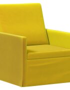 vidaXL Единичен диван Жълто 70 x 81 x 82 см Кадифе