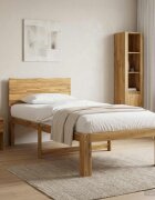 vidaXL Единично легло с табла ROSTOCK Бяло 75 x 190 cm