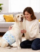 vidaXL Еднократна пелена за кучета мъже 30 бр. Бяло L