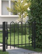 vidaXL Еднокрила оградна порта BOXTEL с обръч 100 x 75 см