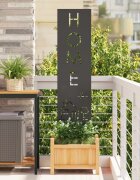 vidaXL Екран за градинска неприкосновеност Черно 32 x 140 см
