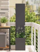 vidaXL Екран за градинска неприкосновеност Черно 32 x 32 x 150 см