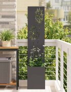 vidaXL Екран за градинска неприкосновеност Черно 32 x 32 x 150 см
