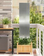 vidaXL Екран за градинска неприкосновеност Сребрист 32 x 140 см