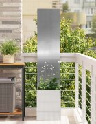 vidaXL Екран за градинска неприкосновеност Сребрист 32 x 32 x 150 см