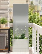 vidaXL Екран за градинска неприкосновеност Сребрист 50 x 32 x 150 см