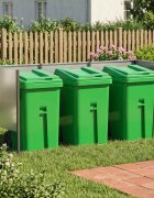 vidaXL Екран за контейнер за отпадъци 249 x 85 x 113 см Сребристо