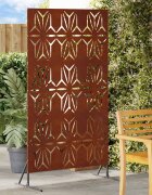 vidaXL Екран за уединение 100 x 50 x 180 см Кортенова стомана