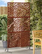 vidaXL Екран за уединение 100 x 50 x 180 см Кортенова стомана
