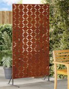 vidaXL Екран за уединение 100 x 50 x 180 см Кортенова стомана