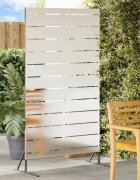 vidaXL Екран за уединение 100 x 50 x 180 см Неръждаема стомана