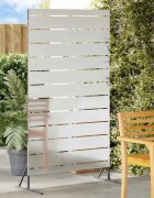 vidaXL Екран за уединение 100 x 50 x 180 см Поцинкована стомана