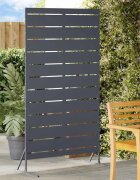 vidaXL Екран за уединение 100 x 50 x 180 см Стомана Антрацит
