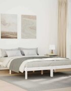 vidaXL Екстра дълга рамка за легло без матрак 140x220 см бор масив