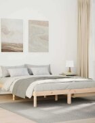 vidaXL Екстра дълга рамка за легло без матрак 140x220 см бор масив