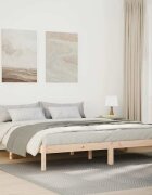 vidaXL Екстра дълга рамка за легло без матрак 180x220 см бор масив