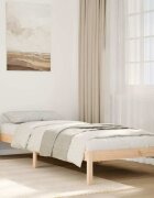 vidaXL Екстра дълга рамка за легло без матрак 80x210 см бор масив