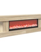 vidaXL Електрическа камина Сонома 150 x 30 x 50 cm Инженерна дървесина