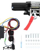 vidaXL Електрическа лебедка 12 V 1360 кг монтажна планка