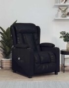 vidaXL Електрически наклоняем стол черен изкуствена кожа