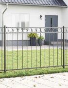 vidaXL Елемент на оградата ASSEN 170 х 130 см Стомана Сиво