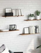 vidaXL Етажерка Борд 3 нива 4 бр. 80 x 20 x 15 cm Инженерна дървесина