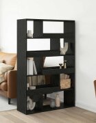 vidaXL Етажерка за книги 100 x 33 x 1565 см Инженерна дървесина