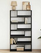 vidaXL Етажерка за книги 100 x 33 x 1565 см Инженерна дървесина