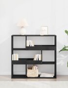 vidaXL Етажерка за книги 4 нива 100 x 33 x 945 см Инженерна дървесина