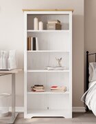 vidaXL Етажерка за книги BODO кафява 82x40x173 см бор масив 5 нива
