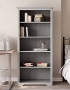 vidaXL Етажерка за книги BODO сива 82x40x173 см бор масив 5 нива