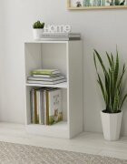 vidaXL Етажерка за книги бяла 40x24x75 см инженерно дърво
