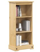vidaXL Етажерка за книги "Corona" 46x29x100 см масивно дърво бор