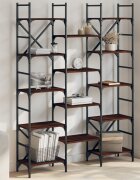 vidaXL Етажерка за книги кафяв дъб 1275x285x1725 см инженерно дърво