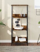 vidaXL Етажерка за книги опушен дъб 50x33x1175 см инженерно дърво